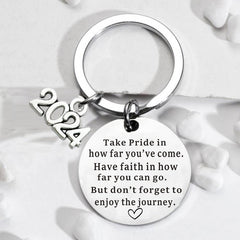 Creative Graduation Keychain Inspirational Gift for Him Her Women Men