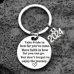 Creative Graduation Keychain Inspirational Gift for Him Her Women Men