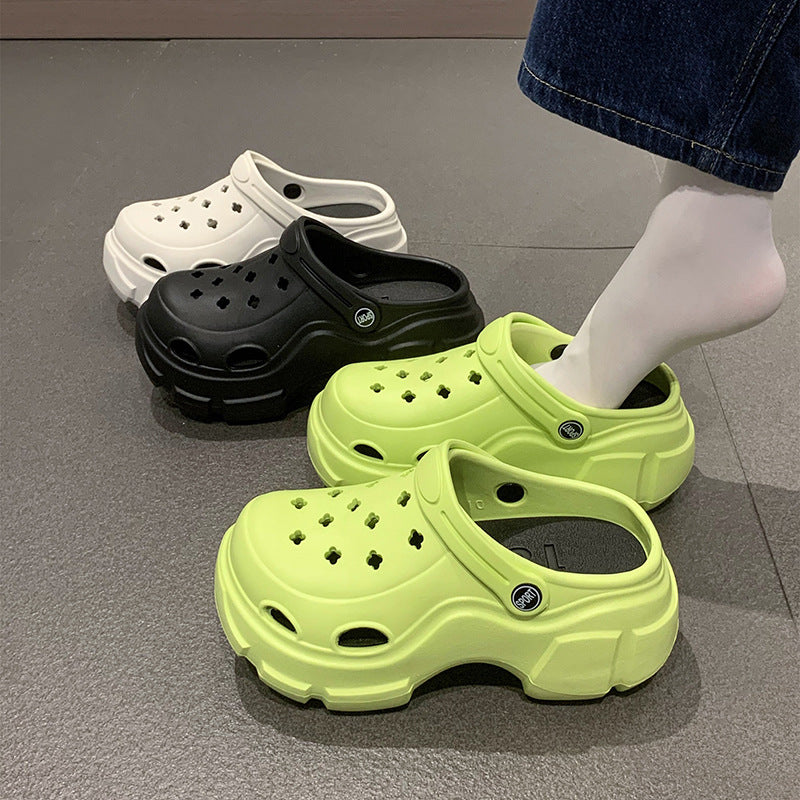 Women's Thick Bottom Beach Hole Shoes Comfortable Sport Sandals