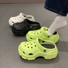 Women's Thick Bottom Beach Hole Shoes Comfortable Sport Sandals