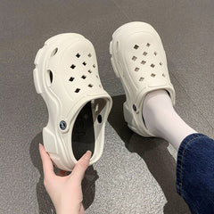 Women's Thick Bottom Beach Hole Shoes Comfortable Sport Sandals