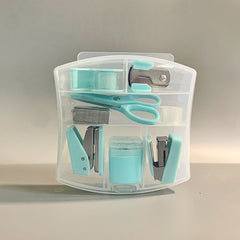 Student Learning Stationery Transparent Plastic Box Mini Set