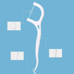 100pcs Dental Floss Sticks Clean Teeth High Tension Bag Picking