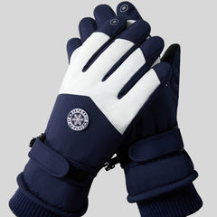 Unisex Winter Skiing & Cycling Gloves Thickened Warm Waterproof Outdoor Gloves