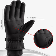 Unisex Winter Skiing & Cycling Gloves Thickened Warm Waterproof Outdoor Gloves