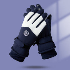 Unisex Winter Skiing & Cycling Gloves Thickened Warm Waterproof Outdoor Gloves