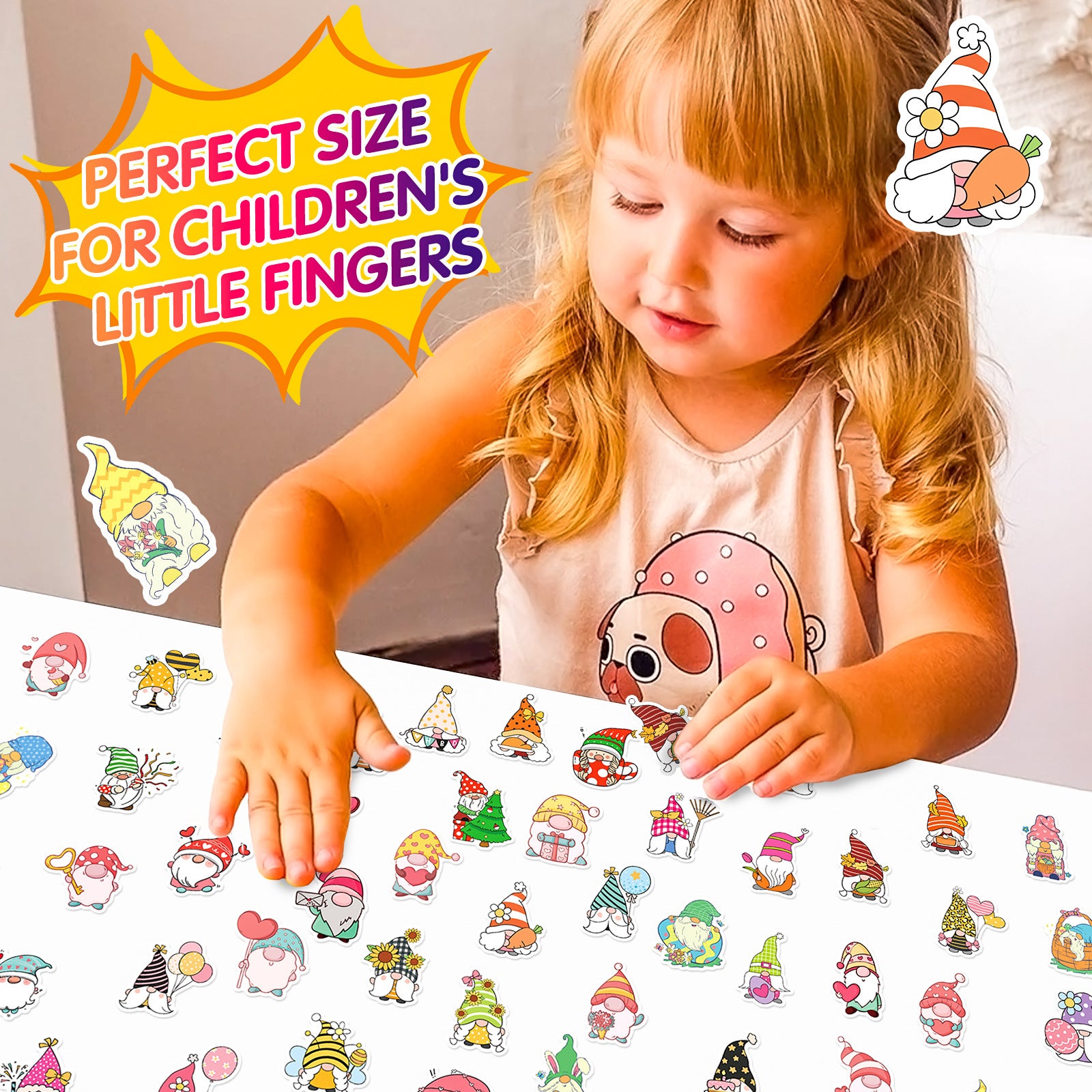 50pcs Gnome Stickers Pack Vinyl Stickers for Water Bottle Laptop Phone