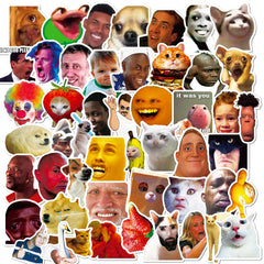 50pcs Emoticon Pack Stickers Fun & Creative Gift