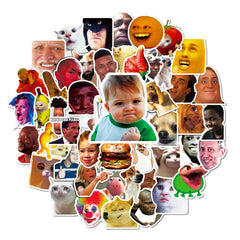 50pcs Emoticon Pack Stickers Fun & Creative Gift