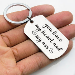 1pc Creative Metal Key Chain Keyring Pendant Gift Funny Birthday Gift