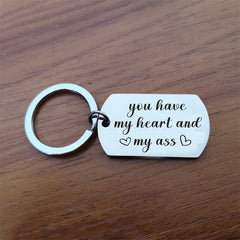 1pc Creative Metal Key Chain Keyring Pendant Gift Funny Birthday Gift
