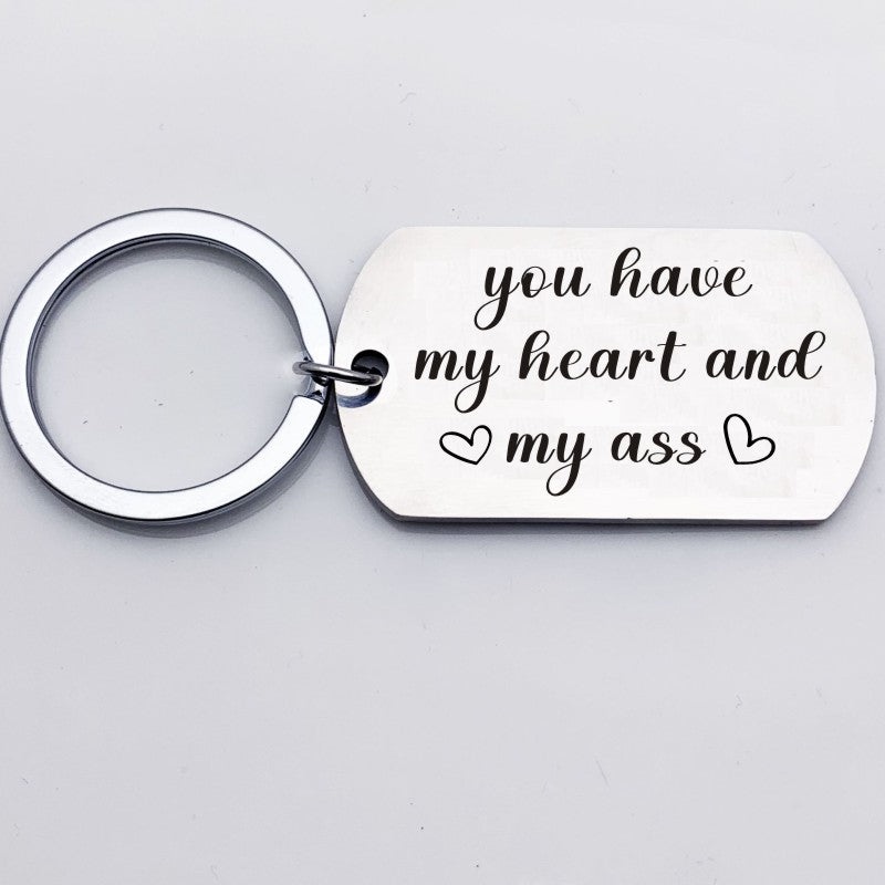 1pc Creative Metal Key Chain Keyring Pendant Gift Funny Birthday Gift