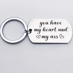 1pc Creative Metal Key Chain Keyring Pendant Gift Funny Birthday Gift