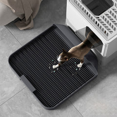 Waterproof Cat Litter Mat with Pocket - Pet Cleaning Supplies