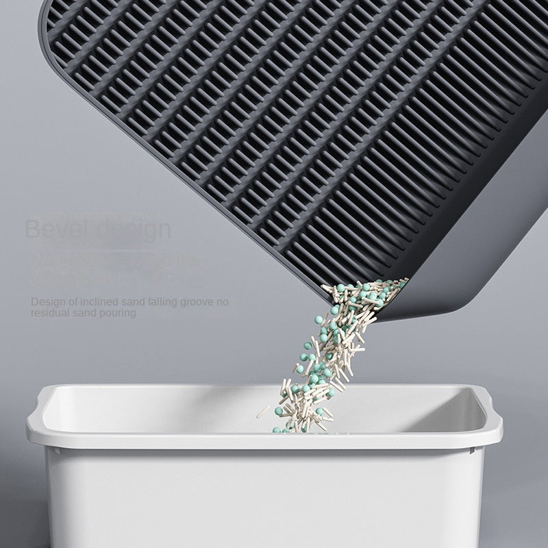 Waterproof Cat Litter Mat with Pocket - Pet Cleaning Supplies