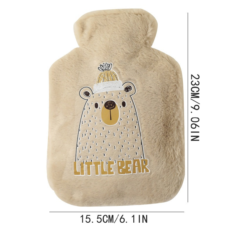 Cartoon Hot Water Bag Water Injection Hand Warmer Plush