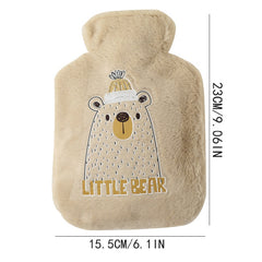 Cartoon Hot Water Bag Water Injection Hand Warmer Plush