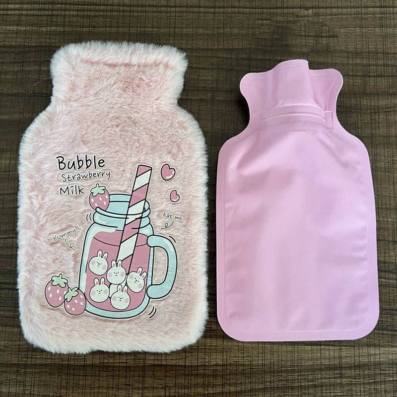 Cartoon Hot Water Bag Water Injection Hand Warmer Plush