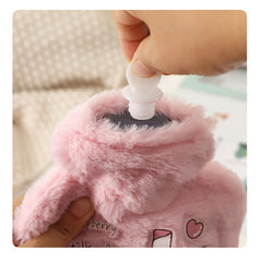 Cartoon Hot Water Bag Water Injection Hand Warmer Plush