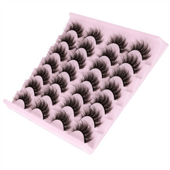 14 Pairs 3D Faux Mink Lashes Fluffy Soft Wispy Natural False Eyelashes