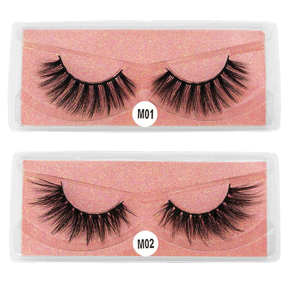 20 Pairs 3D Mink Lashes Natural Thick Fluffy False Eyelashes Makeup Pack