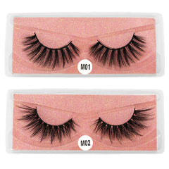 20 Pairs 3D Mink Lashes Natural Thick Fluffy False Eyelashes Makeup Pack