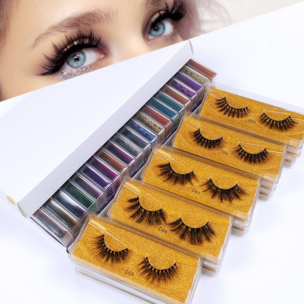 10 Pairs 3D Mink Lashes Natural Thick Fluffy False Eyelashes Makeup