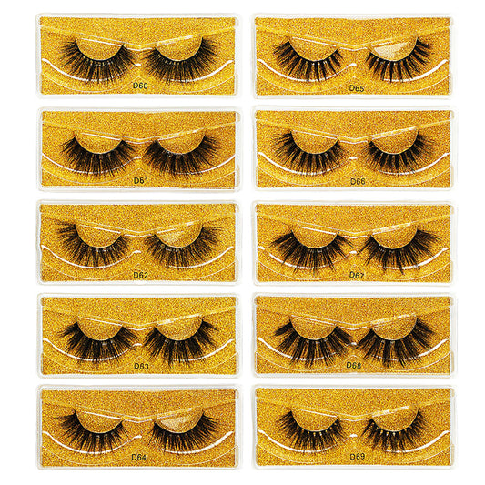 10 Pairs 3D Mink Lashes Natural Thick Fluffy False Eyelashes Makeup