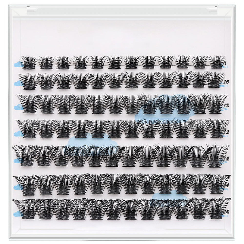 DIY Cluster Eyelash Extensions 84 Pcs Natural Lash Clusters Mix Length
