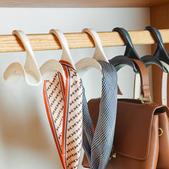Stylish Arched Hanger for Wardrobe Handbag Hat & Scarf Storage