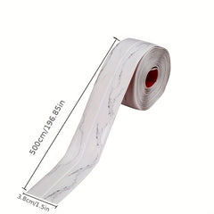 Waterproof Marble Pattern Tape Anti Mildew Caulk Strip