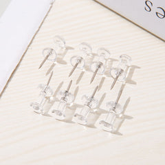 100pcs Transparent Special Shaped Plastic Push Pins