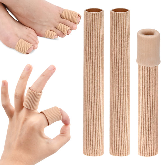 Toe Cushion Sleeves Toe Protector Breathable Fiber Silicone Toe Tube