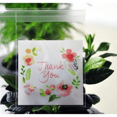 100pcs Translucent Self-adhesive Baking Packaging Bag for Biscuits & Nougat