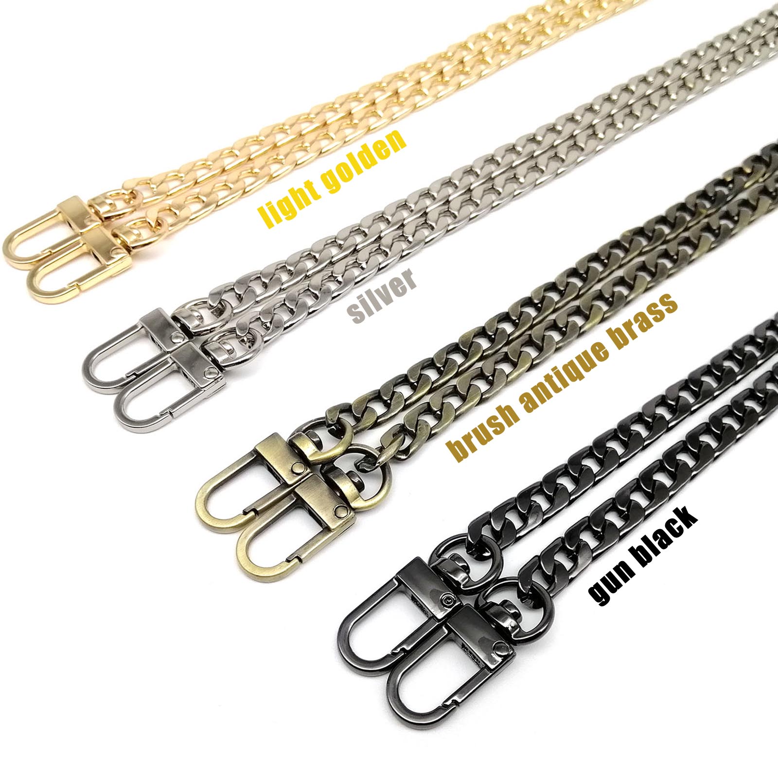 Iron Handbag Purse Chain Leather Bag Strap Handle Shoulder Straps Replacement