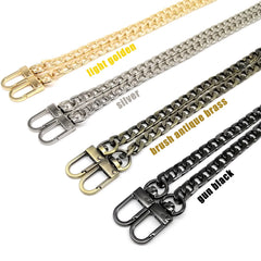 Iron Handbag Purse Chain Leather Bag Strap Handle Shoulder Straps Replacement