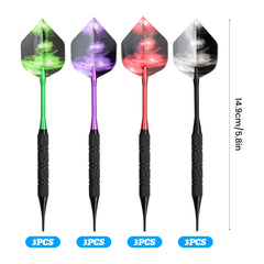 Professional Soft Darts Set 12 Pcs w/ Accessories & Bag
