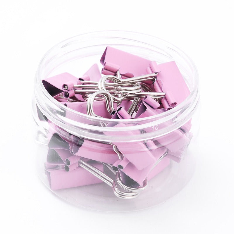 20 Pcs Macaron Long Tail Clip Small Fresh Hand Folder Colorful Dovetail Clip
