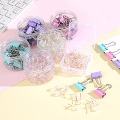 20 Pcs Macaron Long Tail Clip Small Fresh Hand Folder Colorful Dovetail Clip