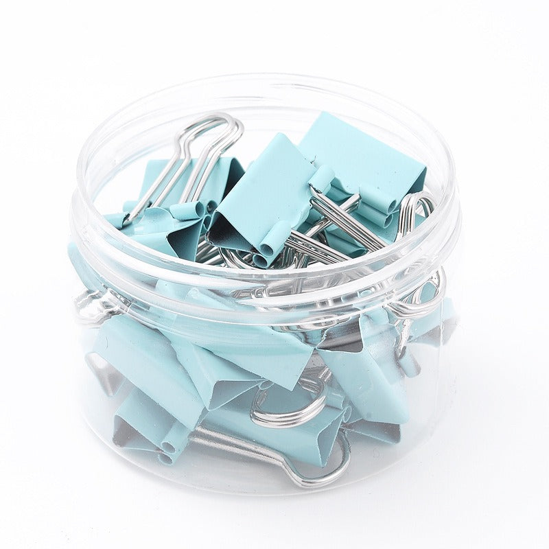 20 Pcs Macaron Long Tail Clip Small Fresh Hand Folder Colorful Dovetail Clip