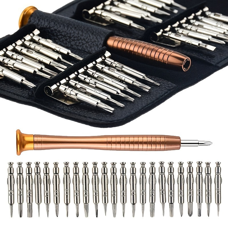 25-in-1 Precision Screwdriver Set for Mobile Laptop Glasses Camera Repair Tool