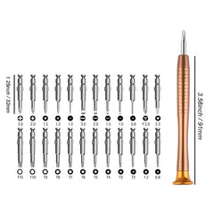 25-in-1 Precision Screwdriver Set for Mobile Laptop Glasses Camera Repair Tool