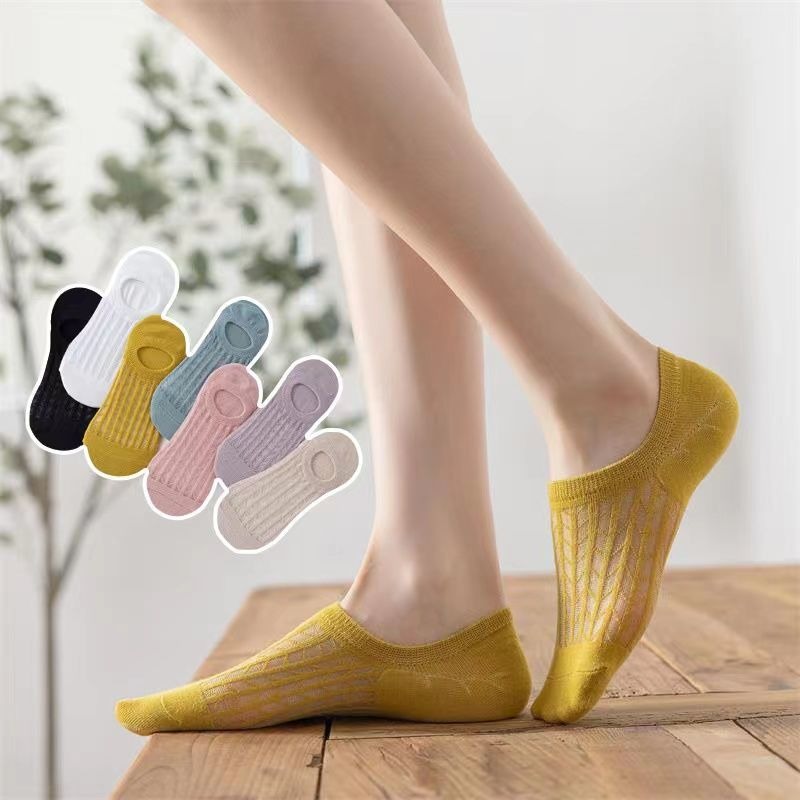 5pc Anti-Slip Athletic Low Cut Socks for Men & Women