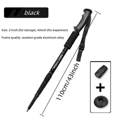 Adjustable Trekking Pole Telescopic Walking Stick Ultralight