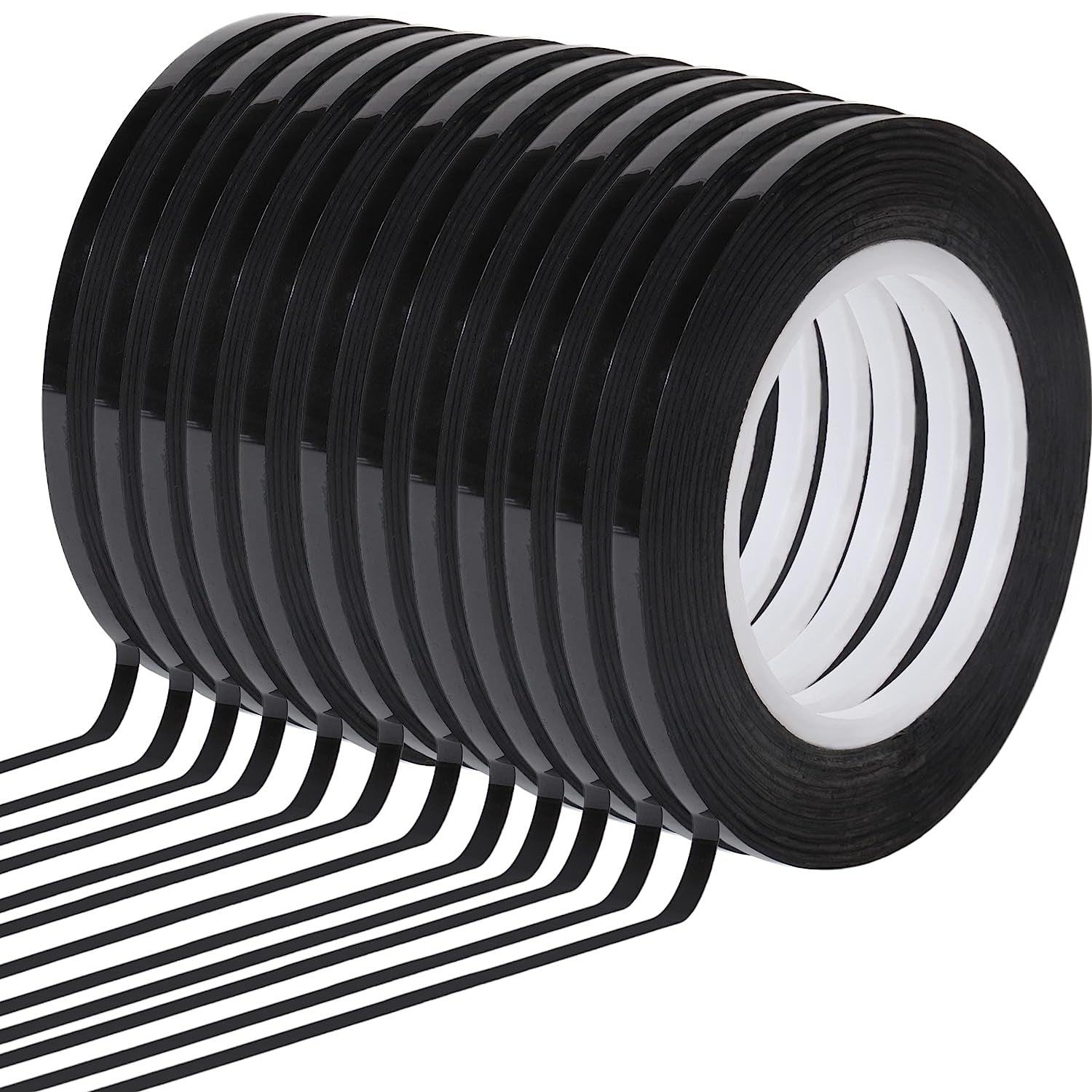 Whiteboard Tape Thin for Dry Erase Board - Set of 12 - Whiteboard Accessories