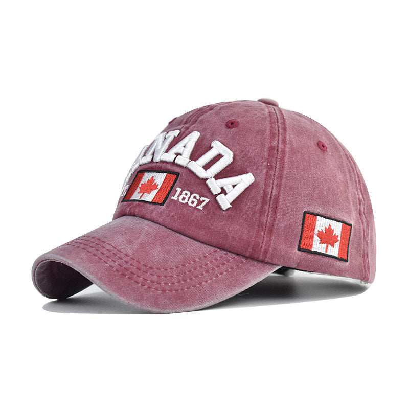Fashionable Letter Pattern Baseball Cap Sunscreen Cotton Peaked Cap