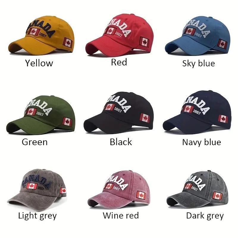 Fashionable Letter Pattern Baseball Cap Sunscreen Cotton Peaked Cap