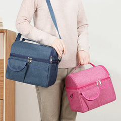 Large Capacity Insulated Bag Waterproof Foldable Reusable with Zipper