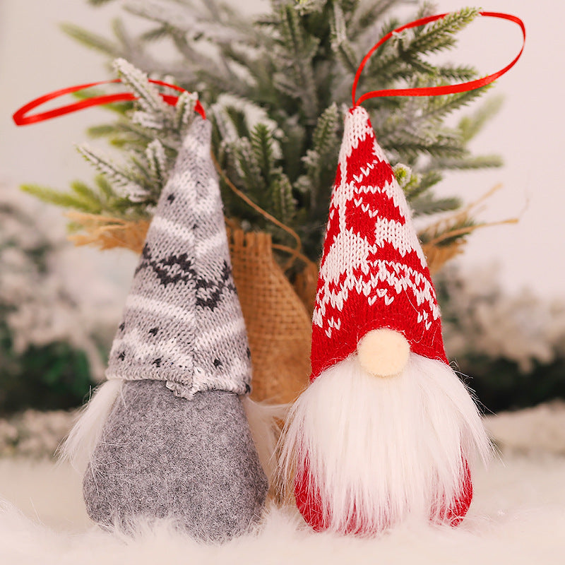 Knitted Wool Forest Man Doll Christmas Tree Decoration