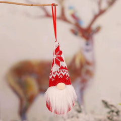 Knitted Wool Forest Man Doll Christmas Tree Decoration